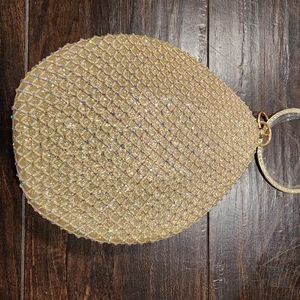 Gold teardrop rainbow gem jewels wristlet optional chain